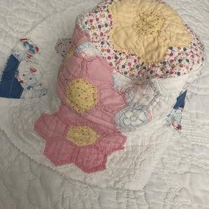 Custom made Bucket hat made from vintage patchwork quilt